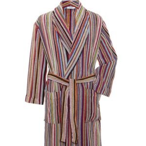 PAUL SMITH SIGNATIRE STRIPE MEN'S BATHROBE XL